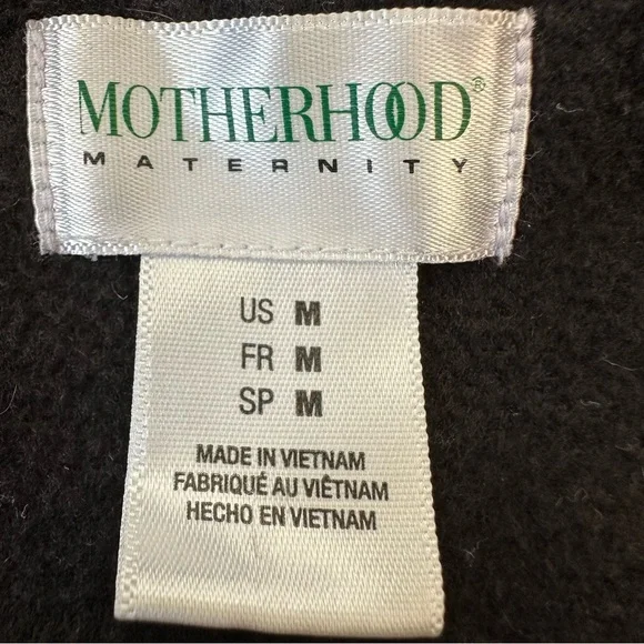 Maternity coat - Motherhood Maternity Black Peacoat Medium, jacket - Picture 2 of 7